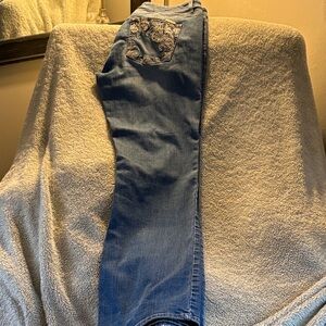 White House Black Market Blue Boot Cut Jeans